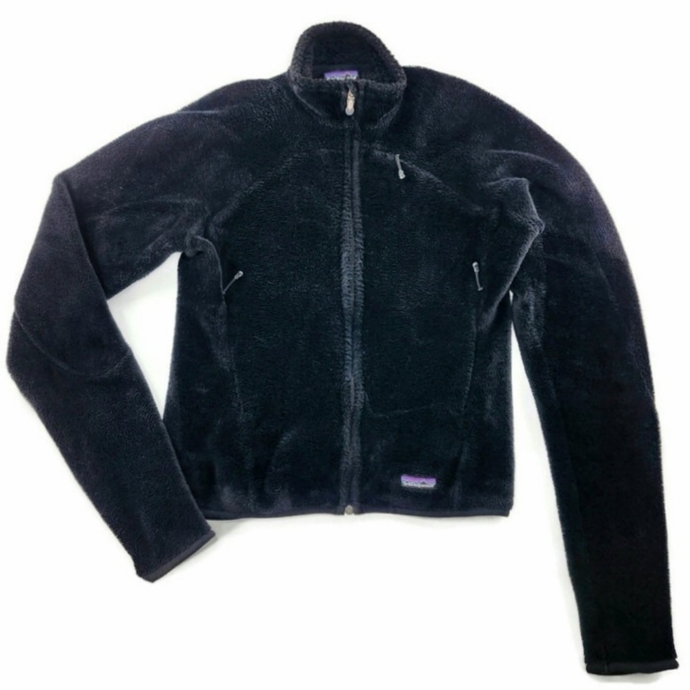 Patagonia Black Regulator Polartech Deep Fluffy Pile Full-Zip Fleece Jacket - Picture 3 of 12